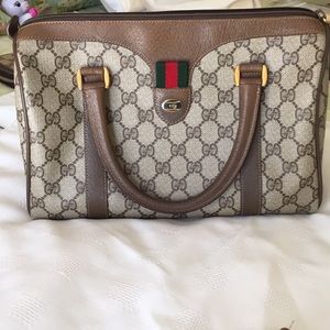Vintage Gucci top handle small Barrel bag